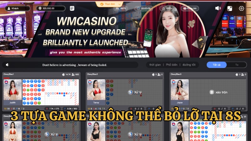 tựa game 8S live casino