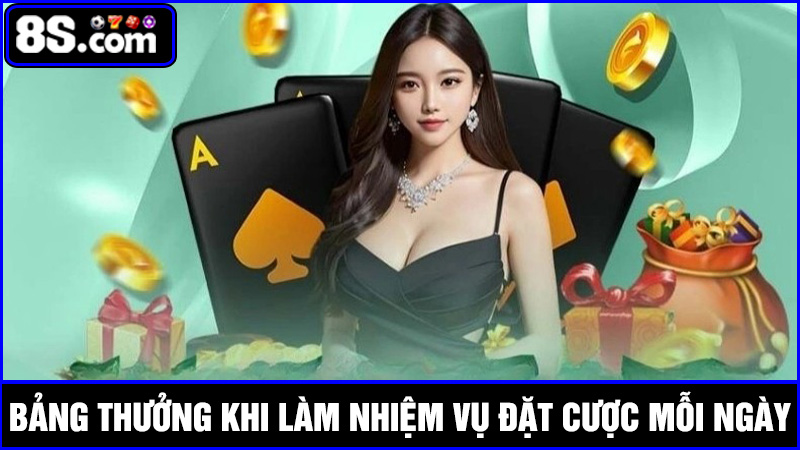 Chi tiết về tiền thưởng nhiệm vụ đặt cược mỗi ngày