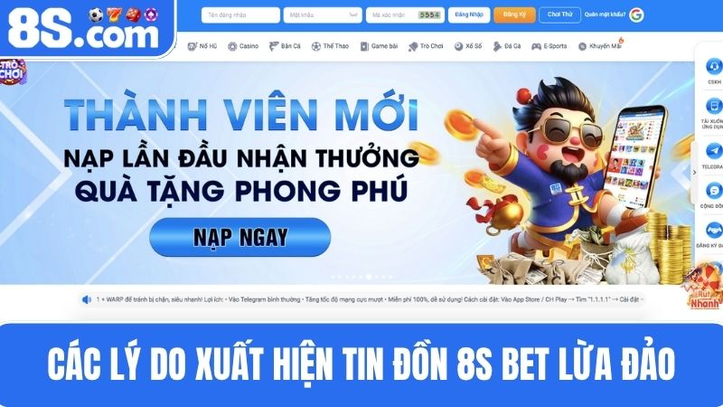 tin đồn 8S bet lừa đảo