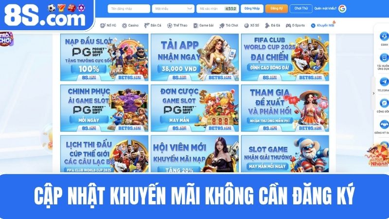 khuyến mãi 8S trang chủ