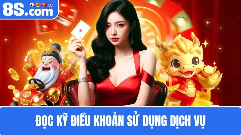 điều khoản sử dụng dịch vụ 8S bet